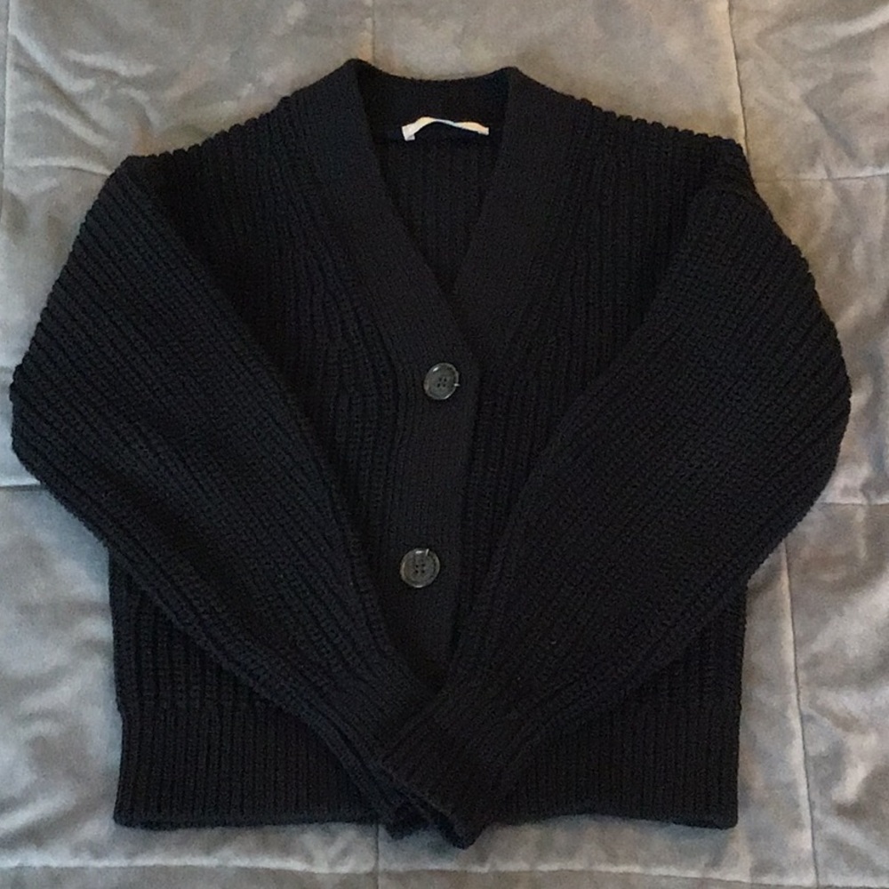 Everlane texture crop cardigan XXS